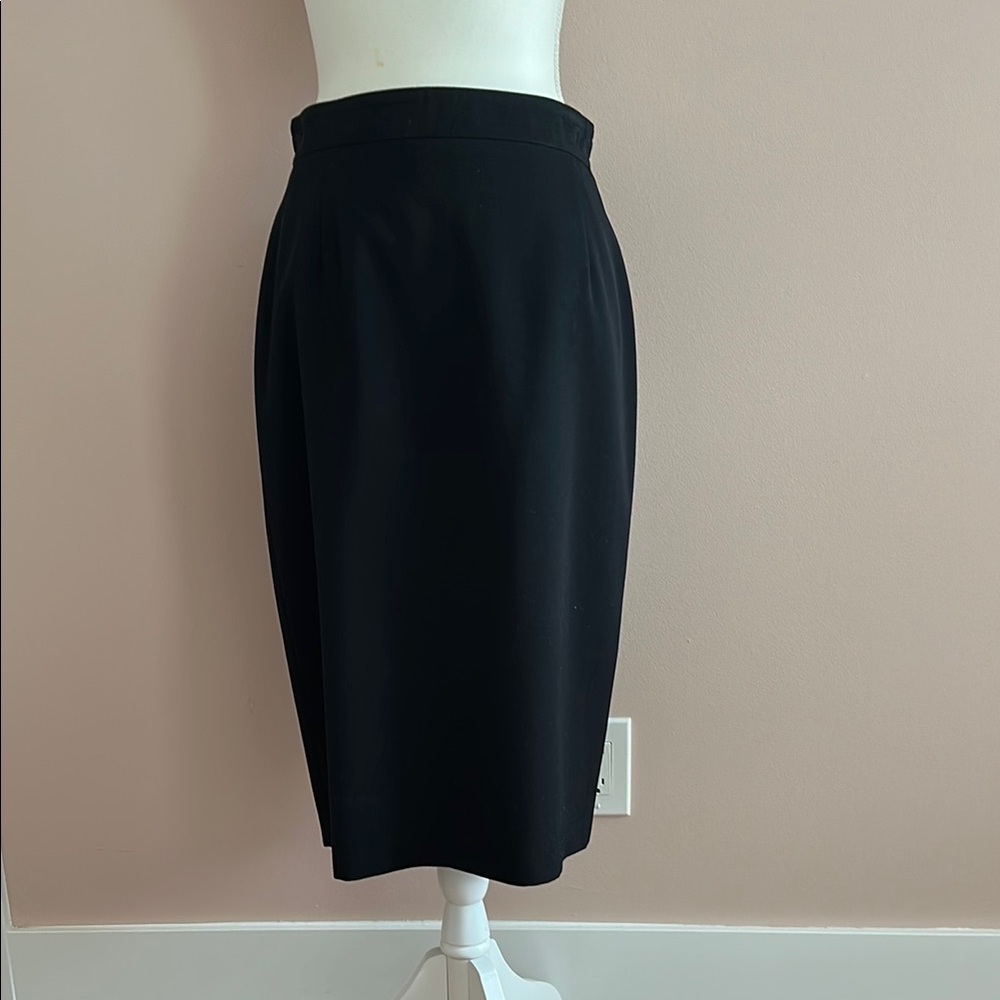 Vintage Black Midi Skirt